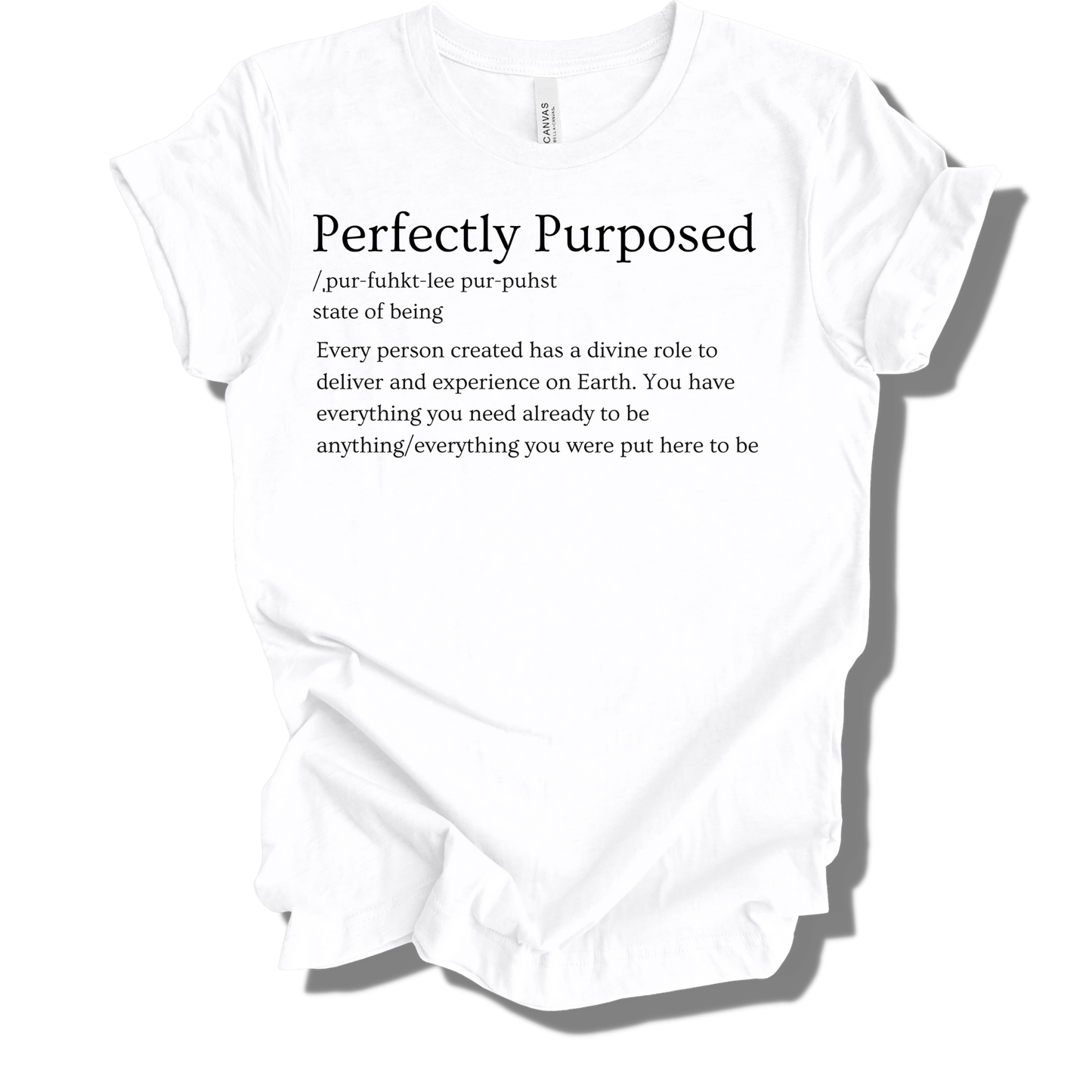 I AM PERFECTLY PURPOSED T-SHIRT