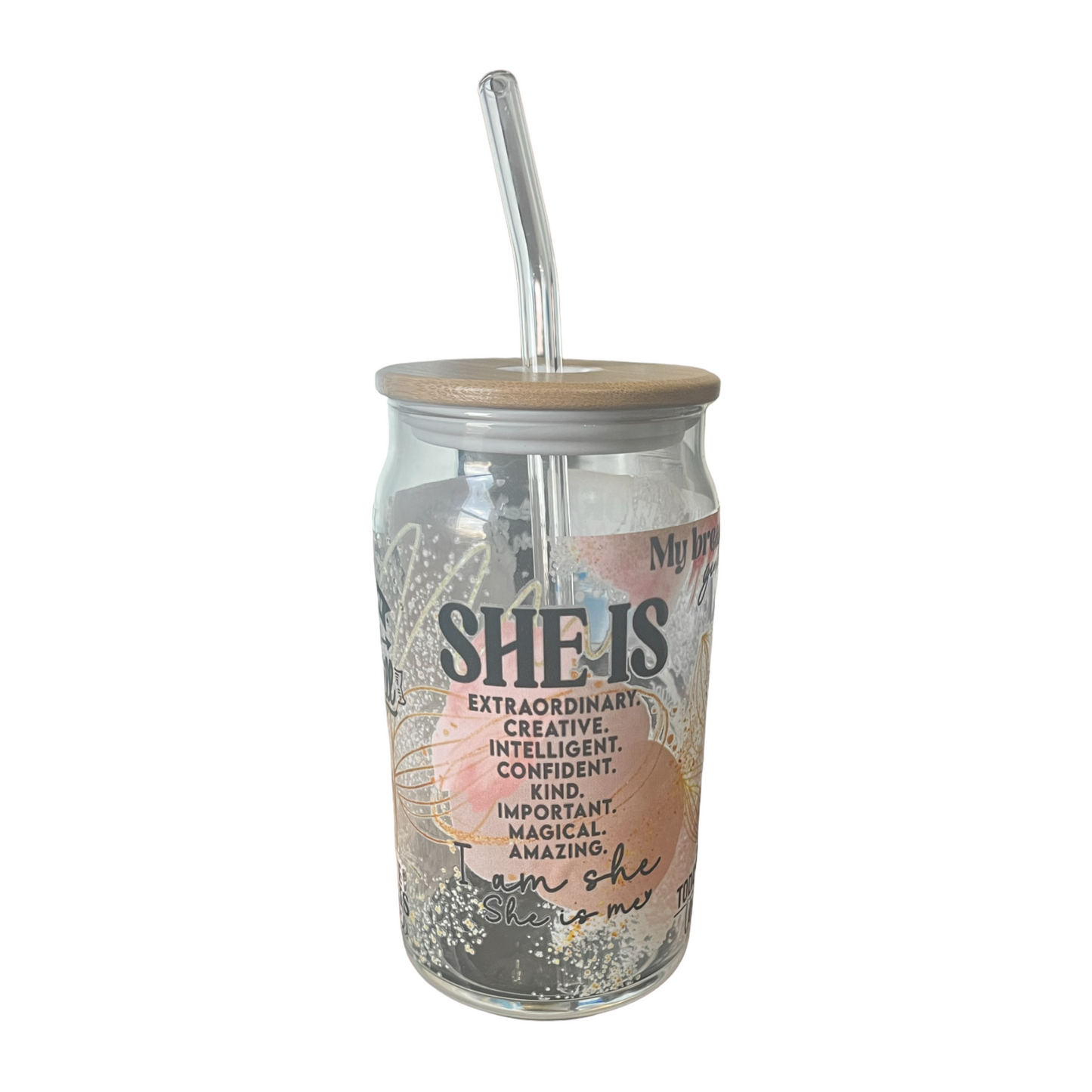 "SHE IS" 16 OZ LIBBY CUPS